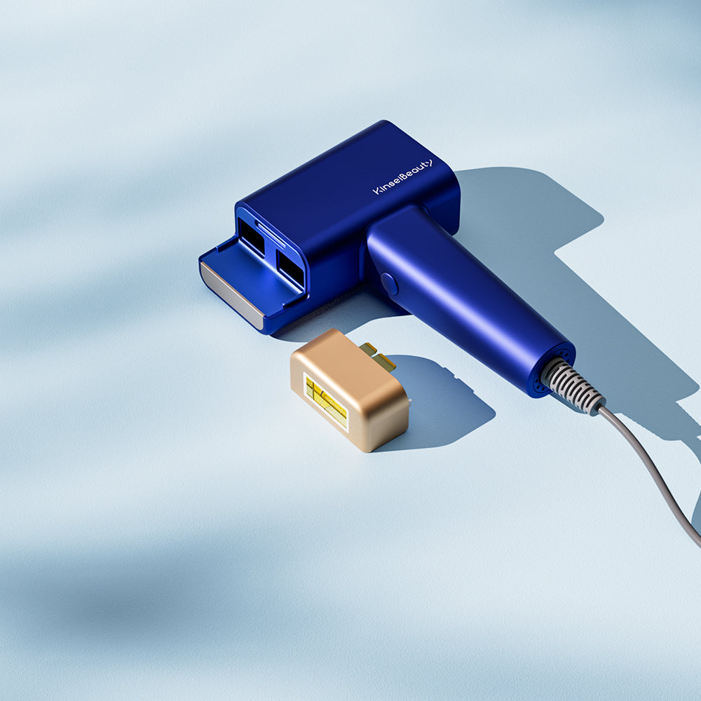 جهاز إزالة الشعر بالليزر المنزلي الأزرق KinseiBeautyT16 (عدسة HR*1) - Kinseibeauty | متجر على الإنترنت