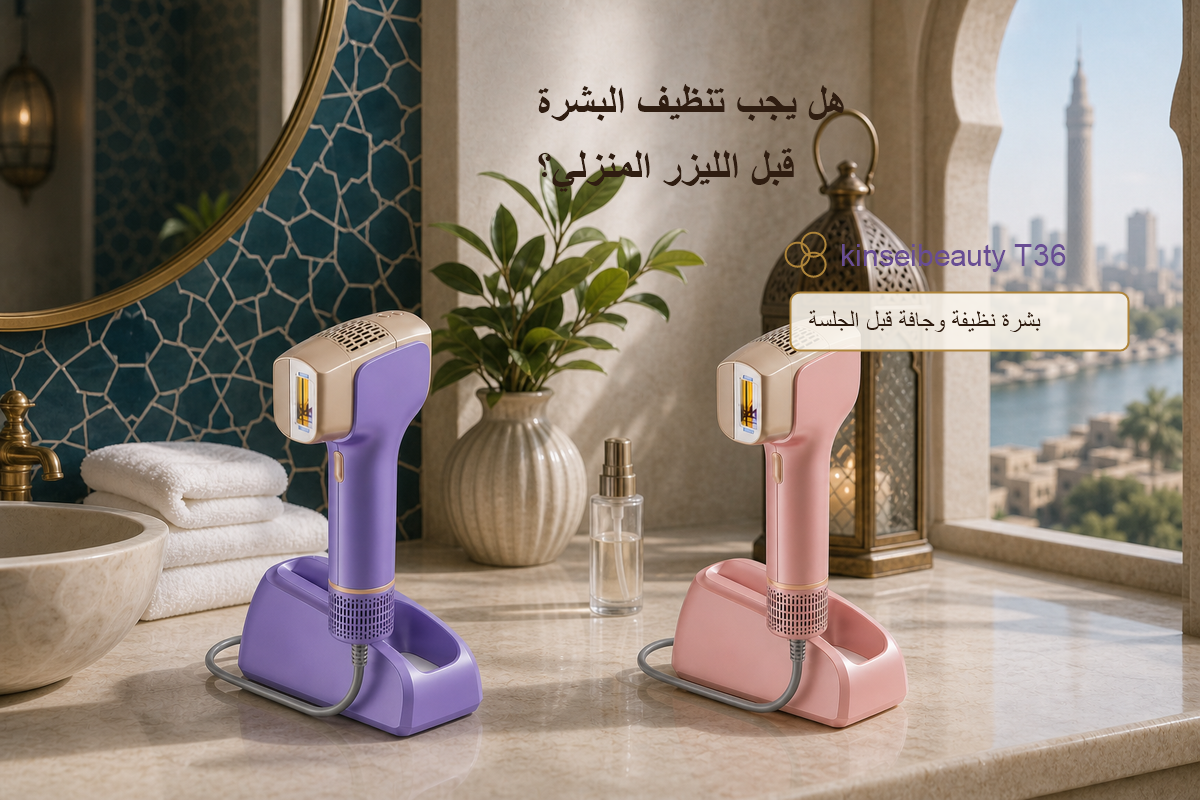 هل يجب تنظيف البشرة قبل الليزر المنزلي؟