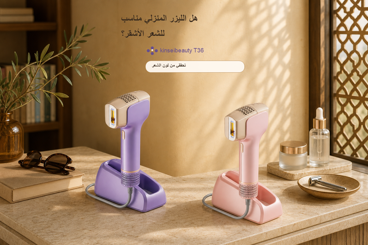 هل الليزر المنزلي مناسب للشعر الأشقر؟