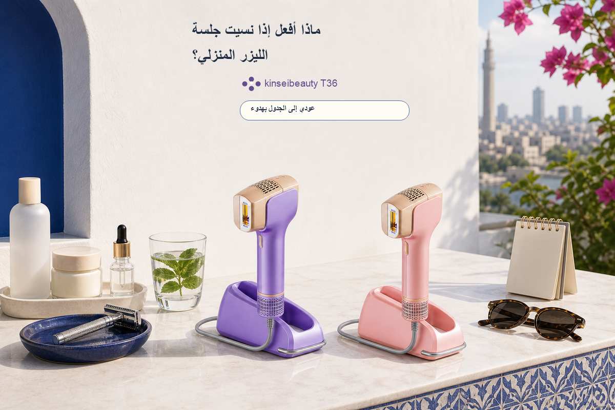 ماذا أفعل إذا نسيت جلسة الليزر المنزلي؟