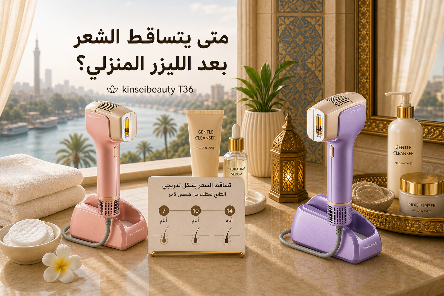 متى يتساقط الشعر بعد الليزر المنزلي؟