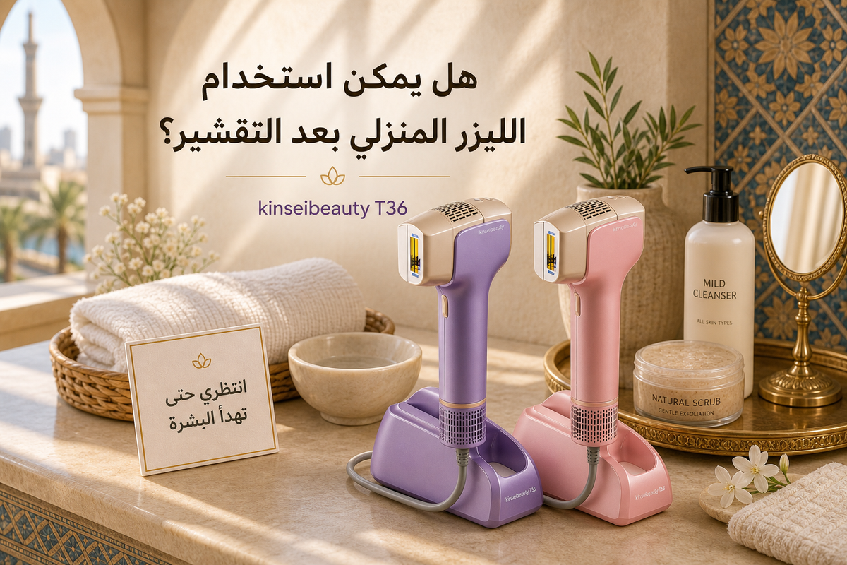 هل يمكن استخدام الليزر المنزلي بعد التقشير؟