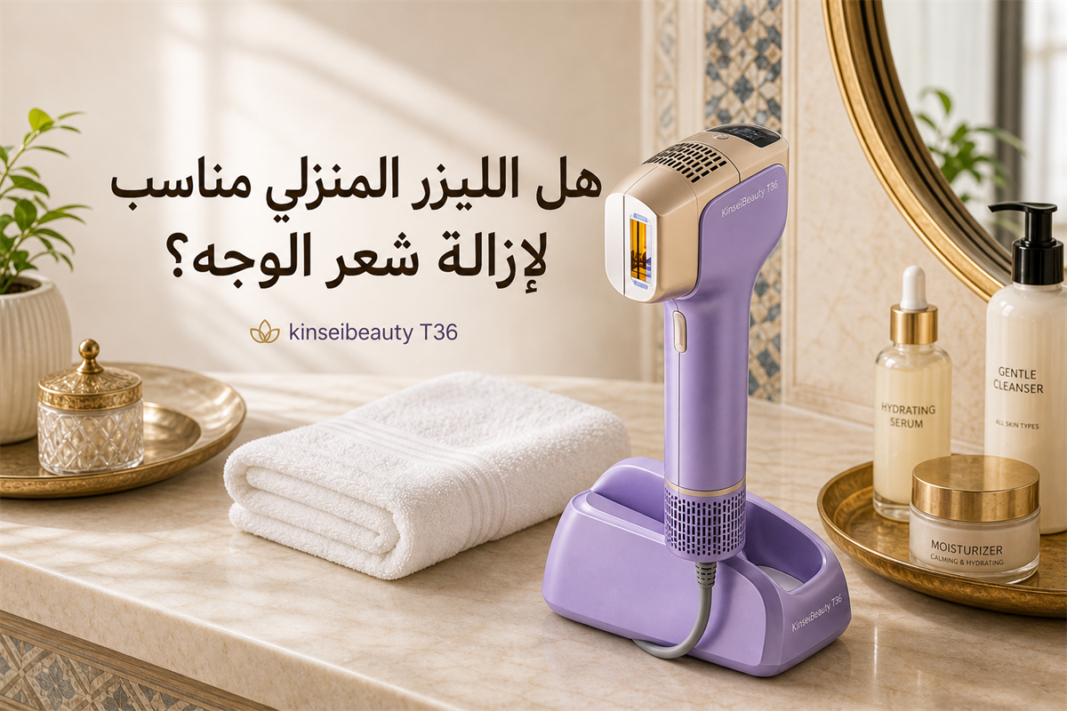 إزالة شعر الوجه بالليزر المنزلي.