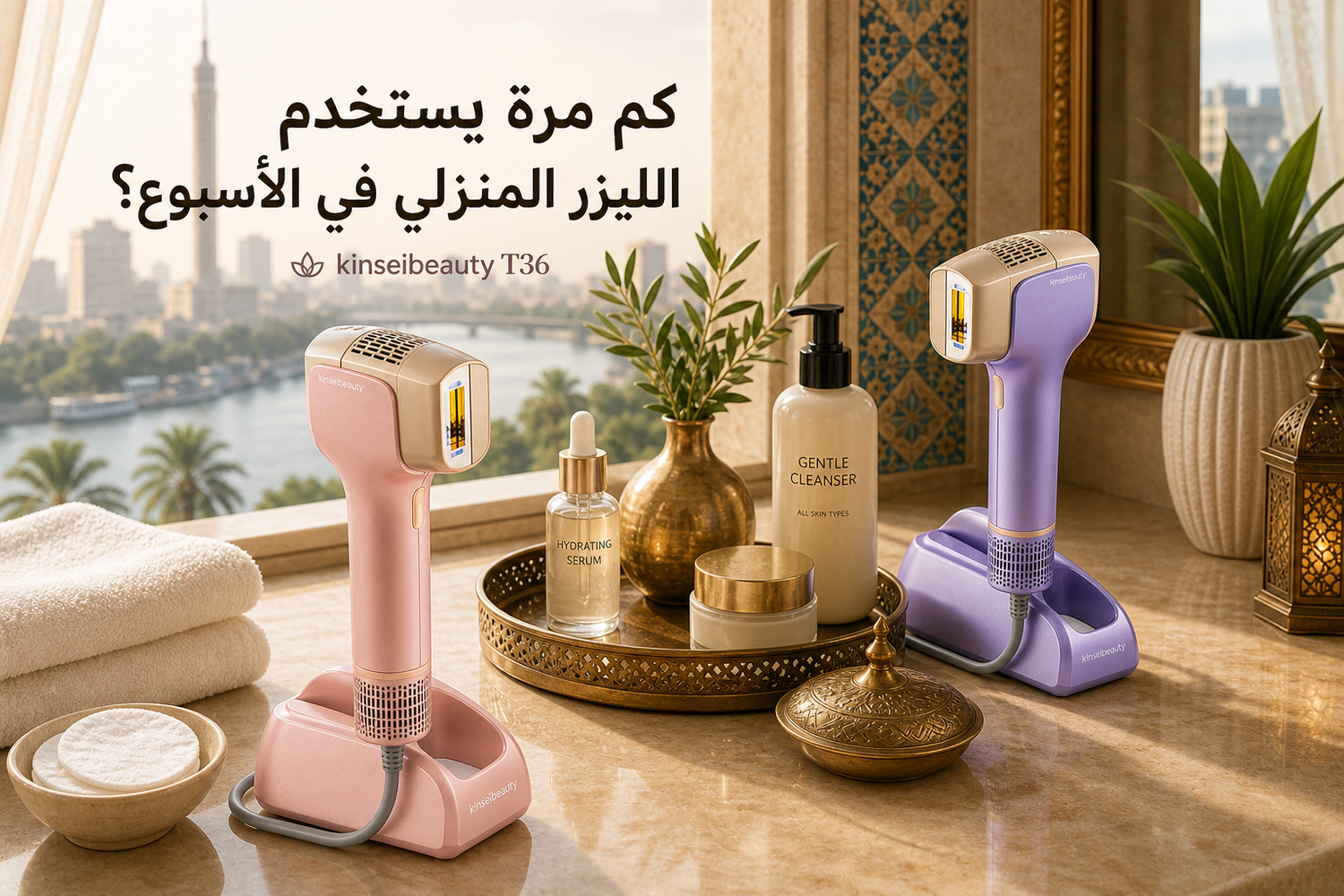 كم مرة يستخدم الليزر المنزلي في الأسبوع؟