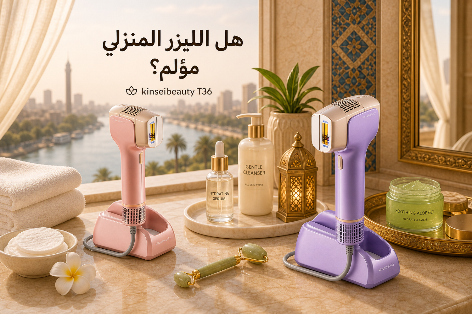 هل الليزر المنزلي مؤلم؟