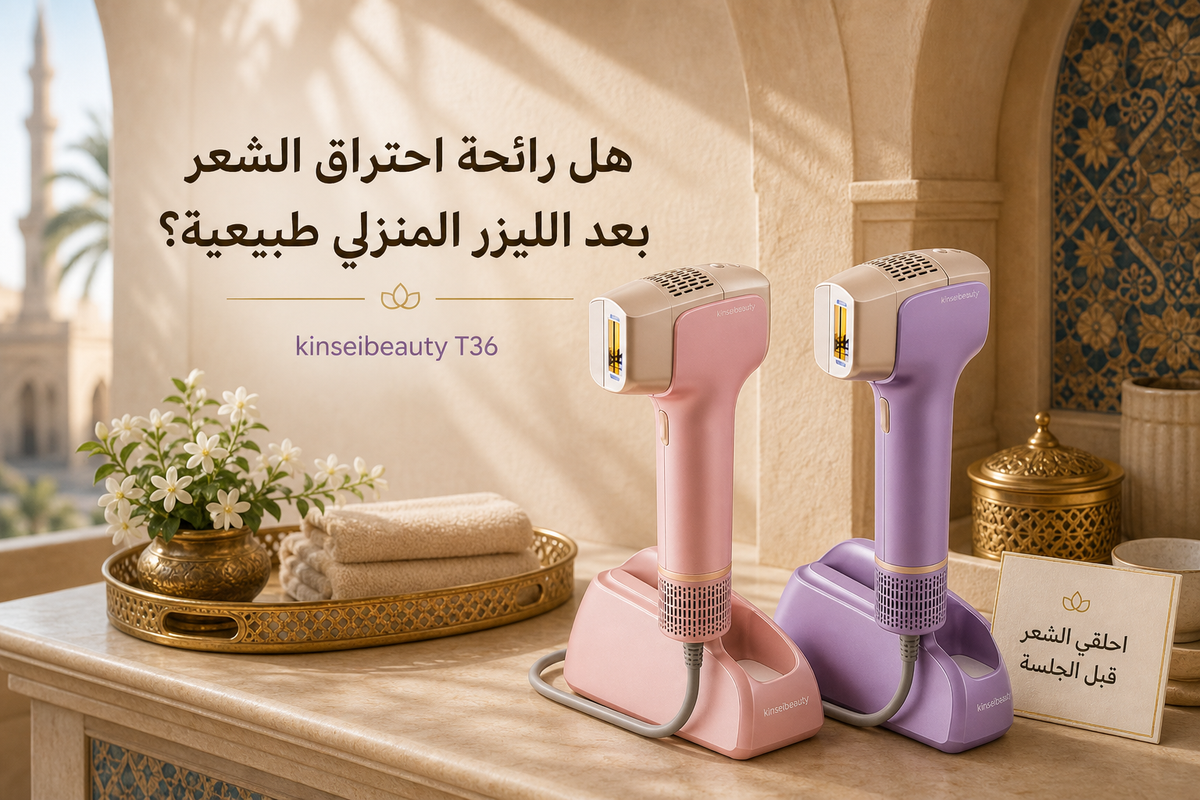 هل رائحة احتراق الشعر بعد الليزر المنزلي طبيعية؟