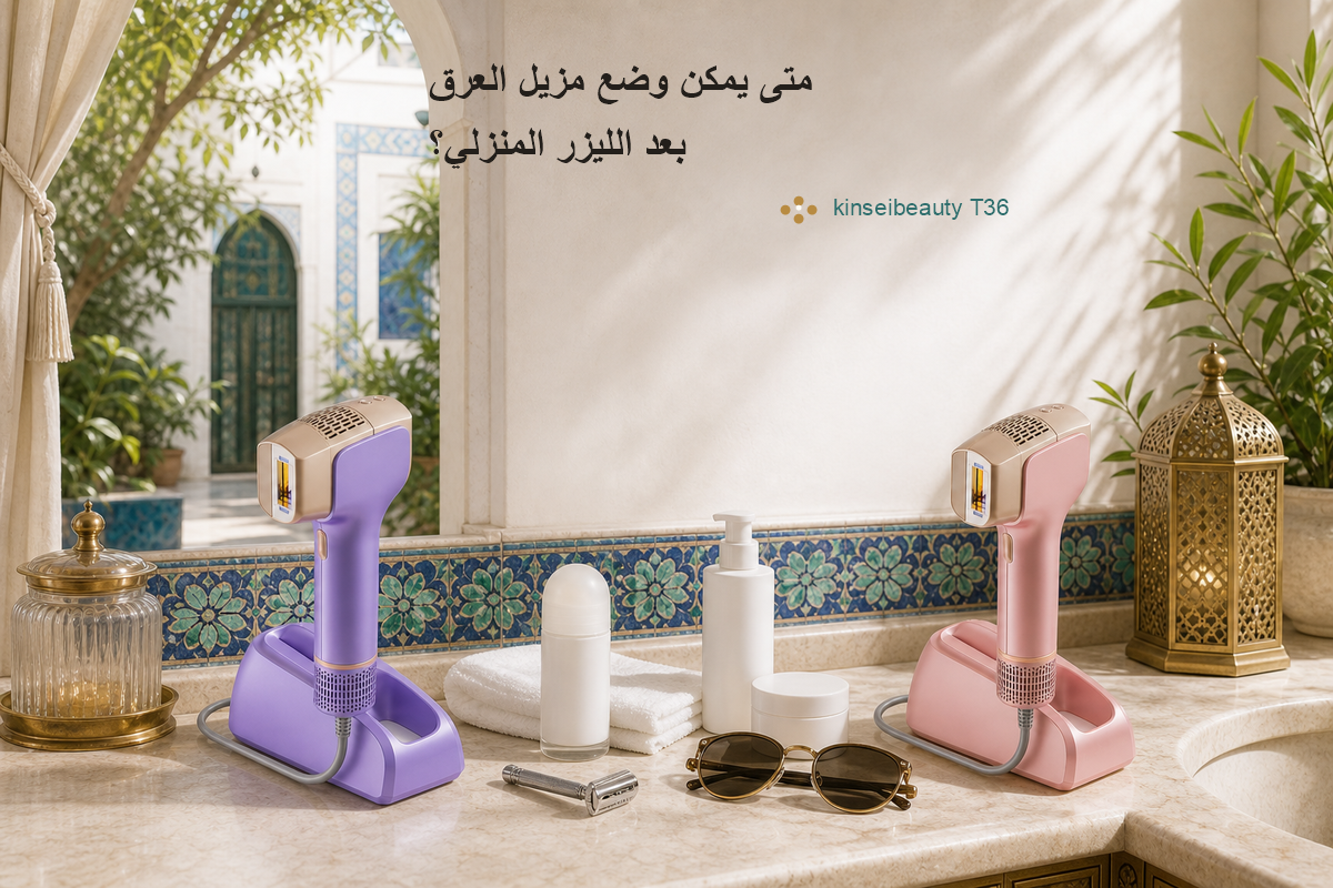 متى يمكن وضع مزيل العرق بعد الليزر المنزلي؟