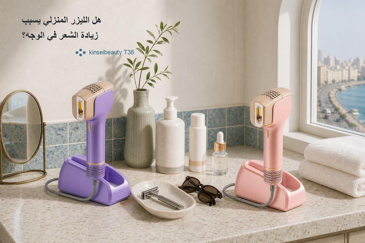 هل الليزر المنزلي يسبب زيادة الشعر في الوجه؟