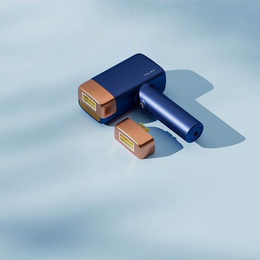 جهاز الليزر المنزلي لإزالة الشعر باللون الأزرق الياقوتي ملاي T14 (2*العدسات)