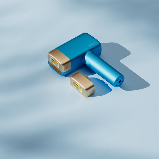 جهاز الليزر المنزلي لإزالة الشعر باللون الأزرق السماوي ملاي T14 (2*العدسات)